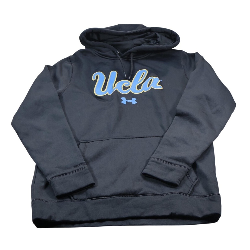 UCLA Bruins Sweatshirt Hoodie Mens Small Black NCAA Basketball Under Armour